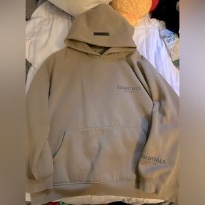 Beige essentials hoodie